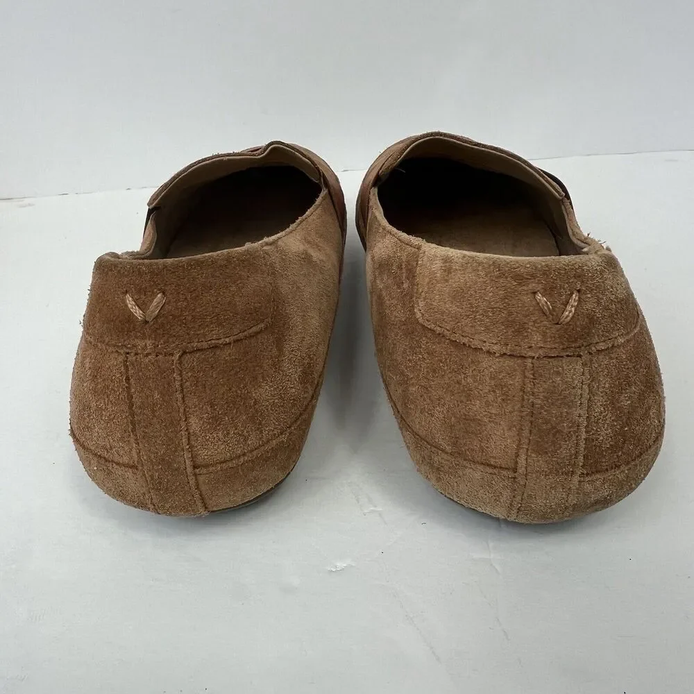 Vionic Chill Bridget Brown Suede Loafers Size 11 Slip-On Flats Comfort